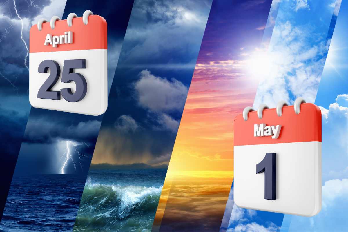 meteo 25 aprile 1 maggio